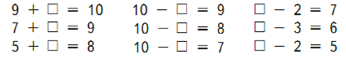 9 + ... = 10