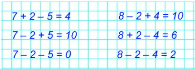  7 ... 2 ... 5 = 4  1  2   44  21