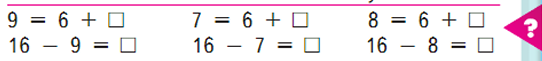 9 = 6 + ...     87  1  2 