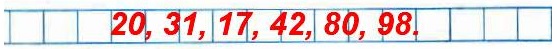 ,        ,     : 12, 23, 9, 34, 72, 90.