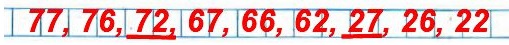      6, 7, 2,       2   2   16