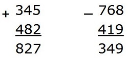  345 + *** = 827