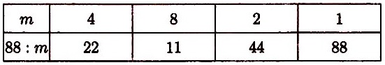  6  31    88 : m
