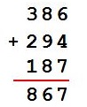  386 + 294 + 187