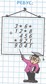  3*6* + 12*8 + 456 + *921 = 9041