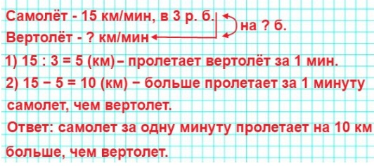 задача стр 89 Самолет пролетает 15 км за одну минуту