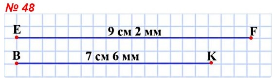 5   48.   EF   ,  EF = 9  2 ,  = 7  6 .