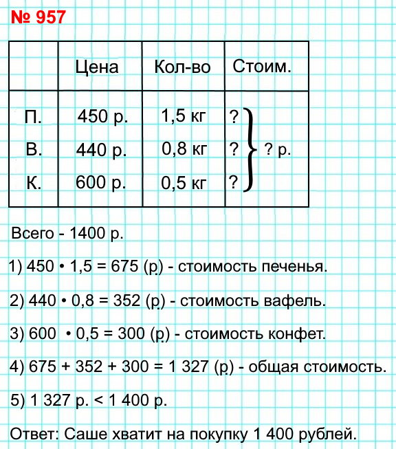  5   957.     1,5  , 0,8    0,5  .    1400 .,  1    450 ., 1    440 .,  1    600 .?